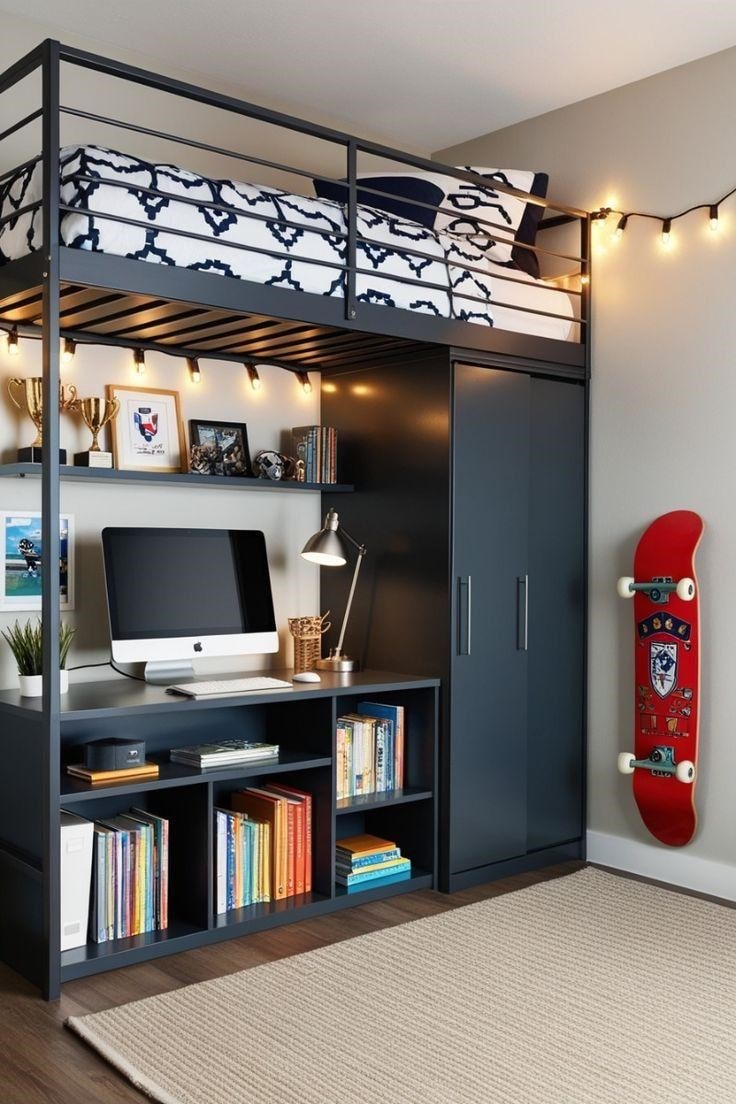 Teenage boy small bedroom ideas