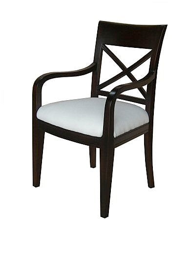 Criss Cross Back Carver Dining Chair