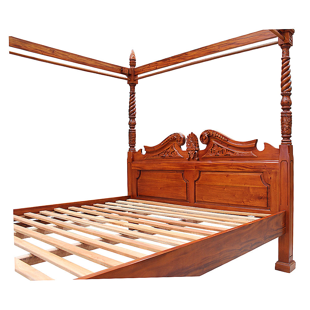 Queen Anne Four Poster Bed - King Size