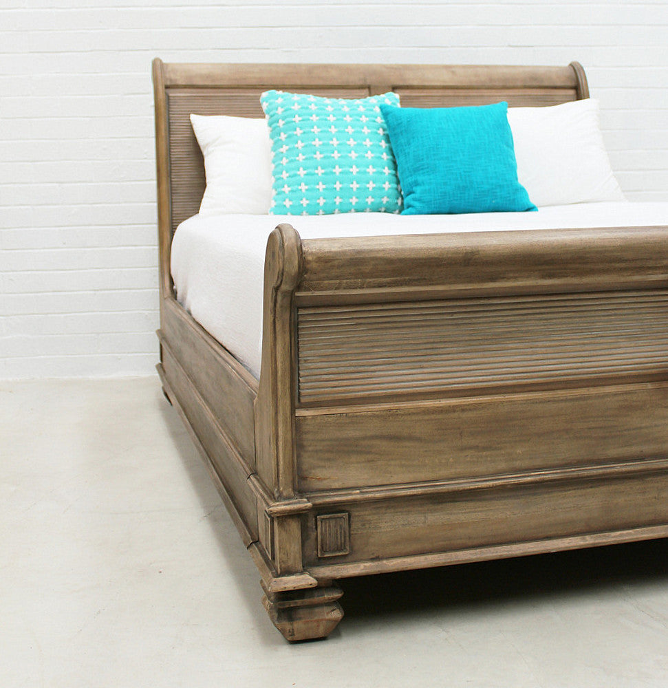 Cezanne Sleigh Bed - Queen Size