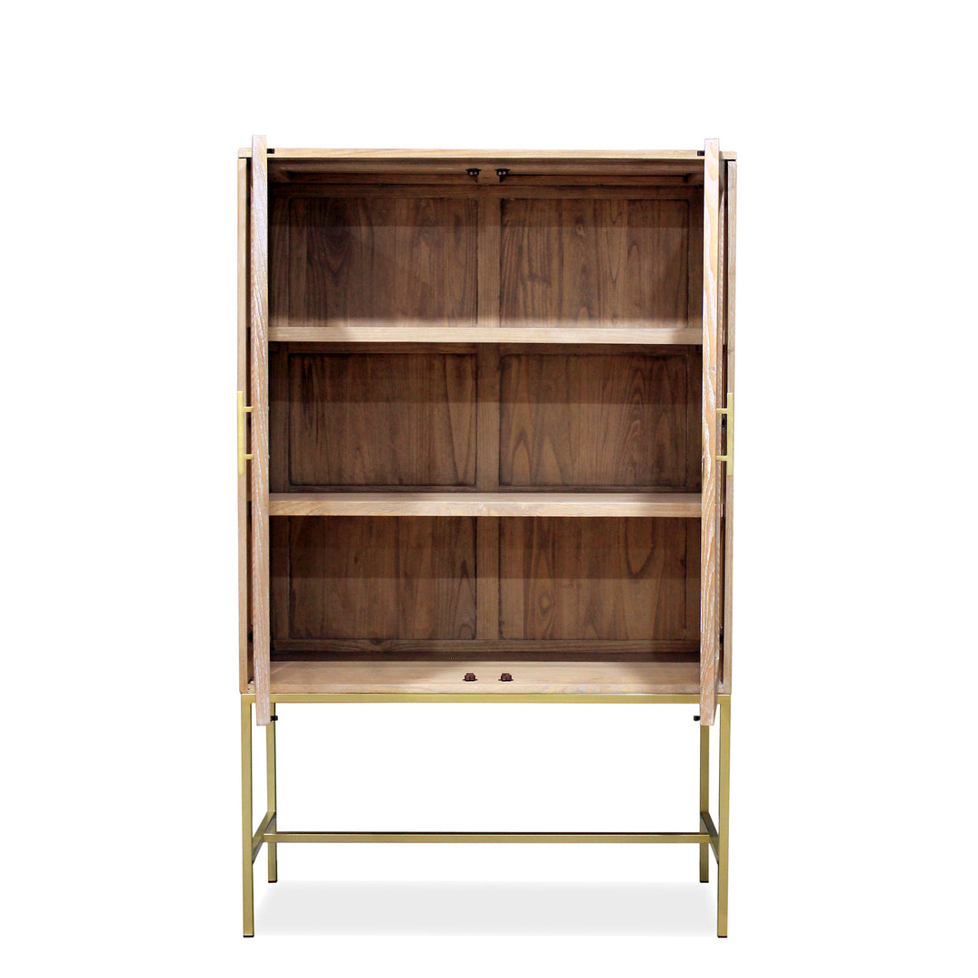 Mala timber and rattan cabinet