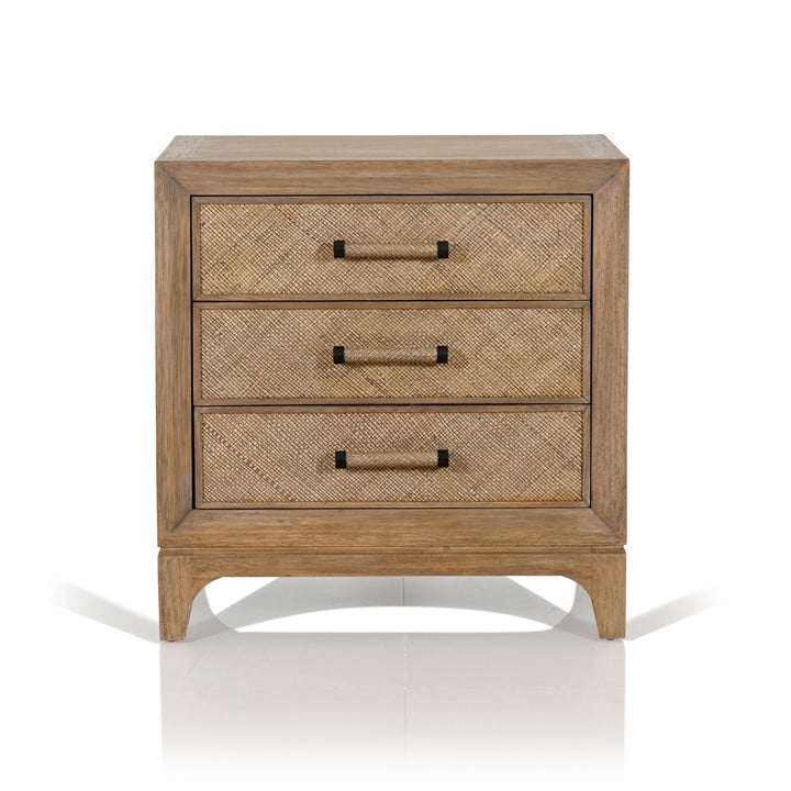 Cypress 3 drawer bedside