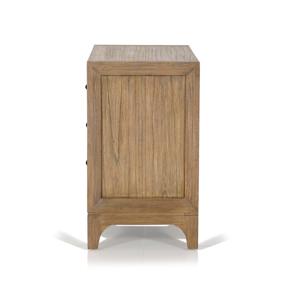 Cypress 3 drawer bedside