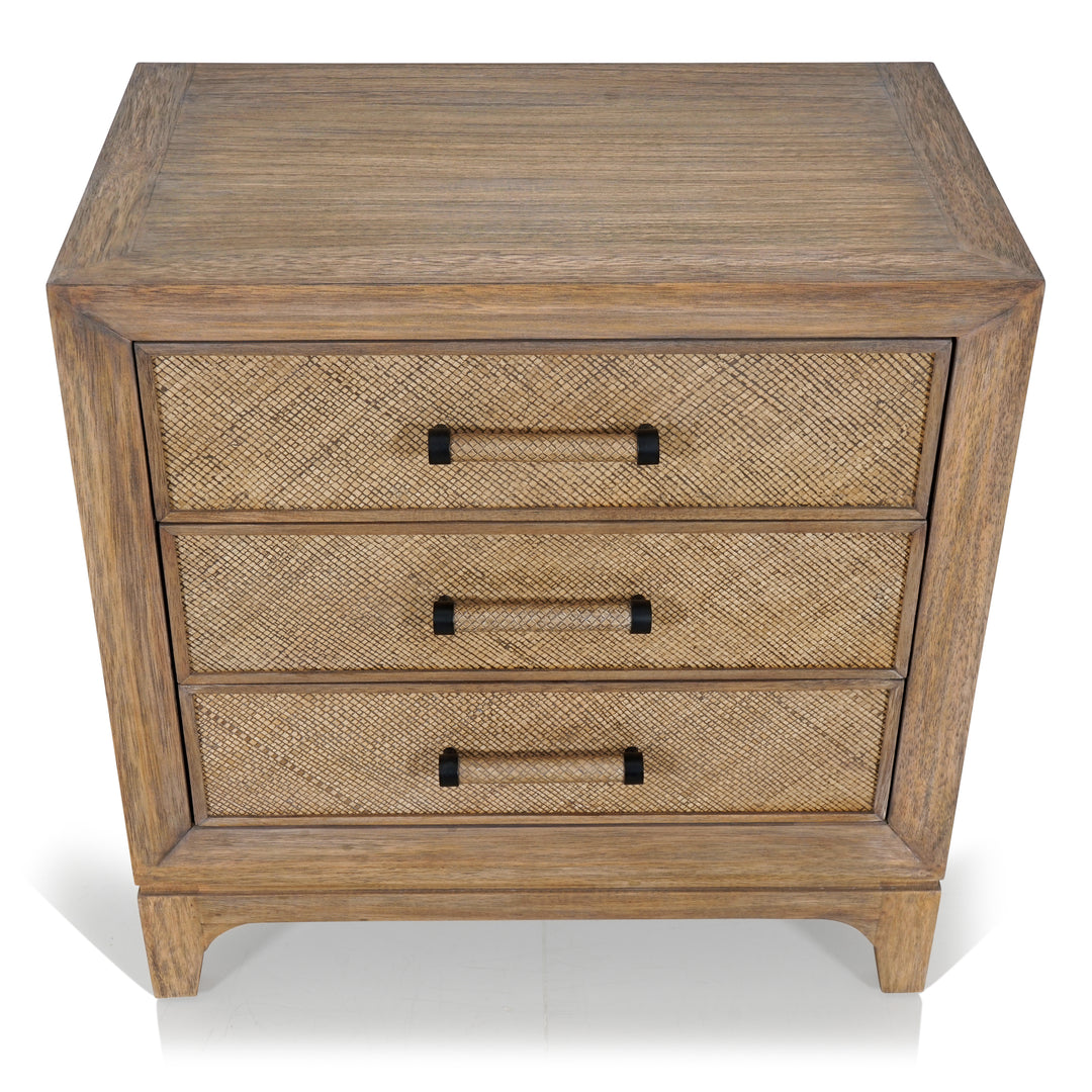 Cypress 3 drawer bedside