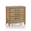 Cypress 3 drawer bedside