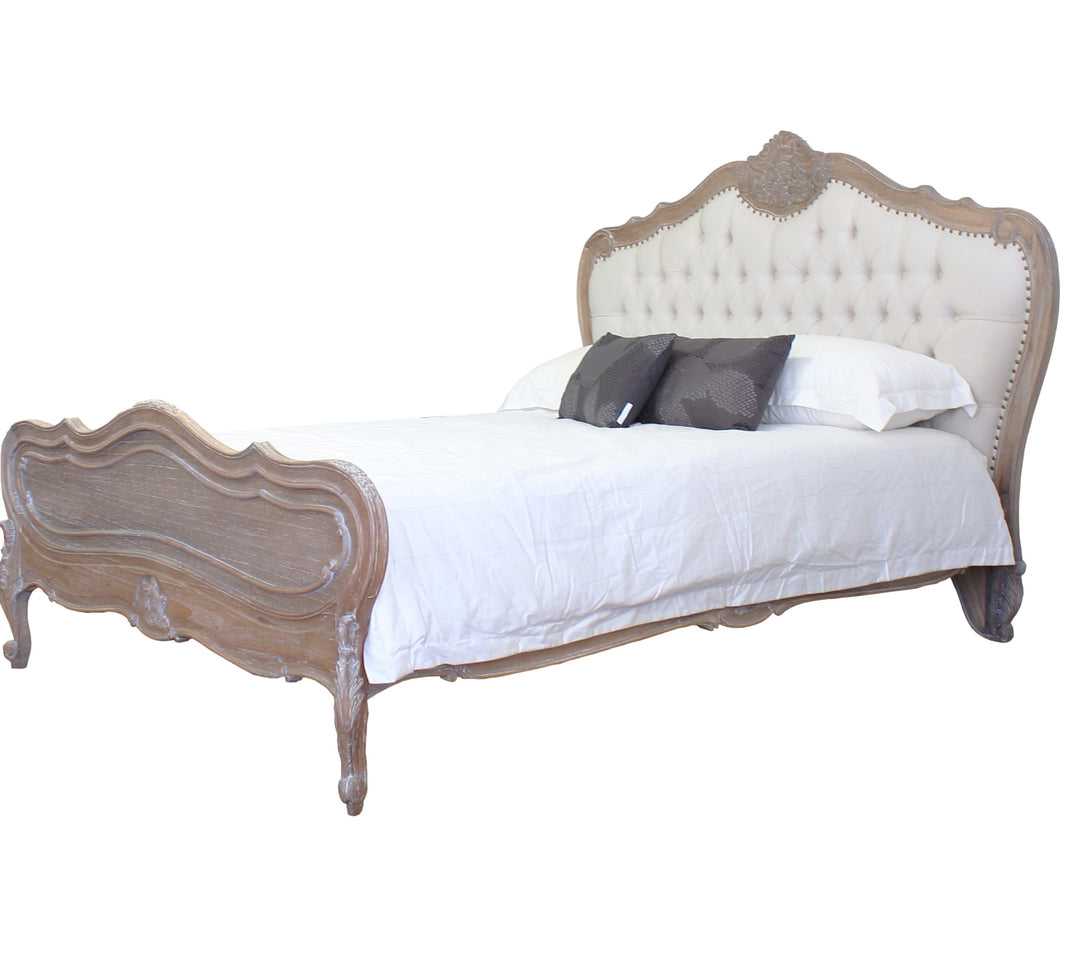 Louis Upholstered Bed Frame - King Size