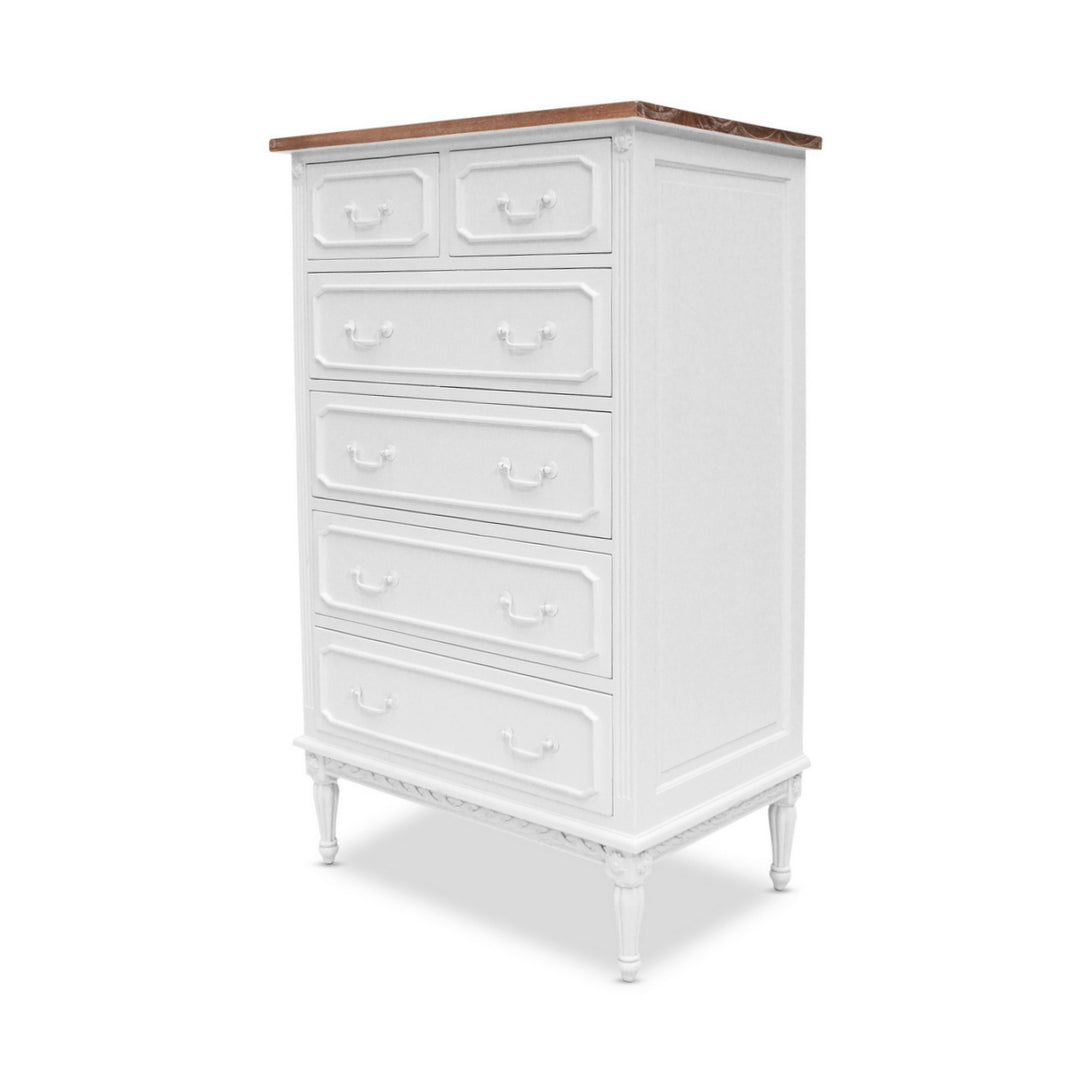 Marseille 6 Drawer Tallboy