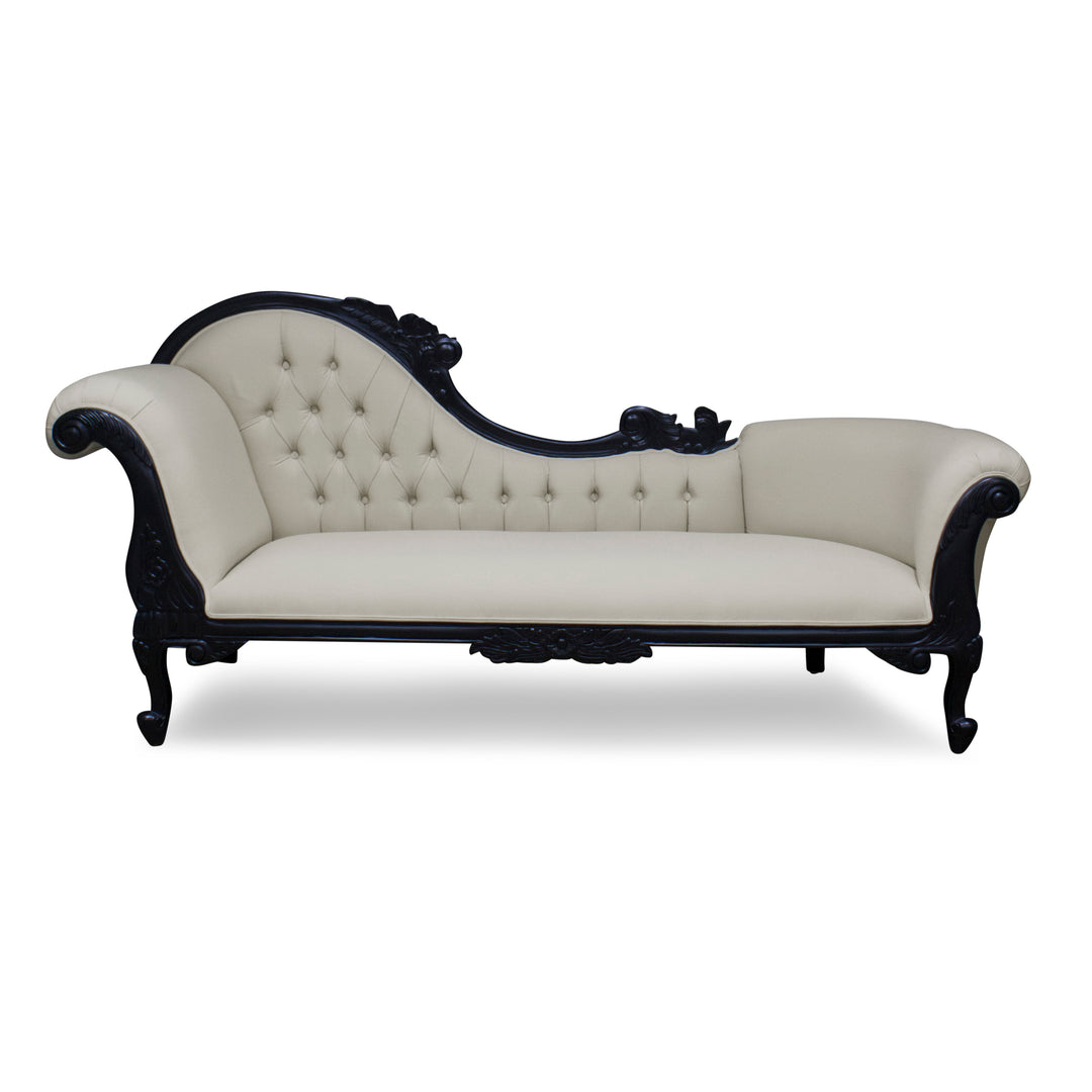 Large Carved Chaise Lounge