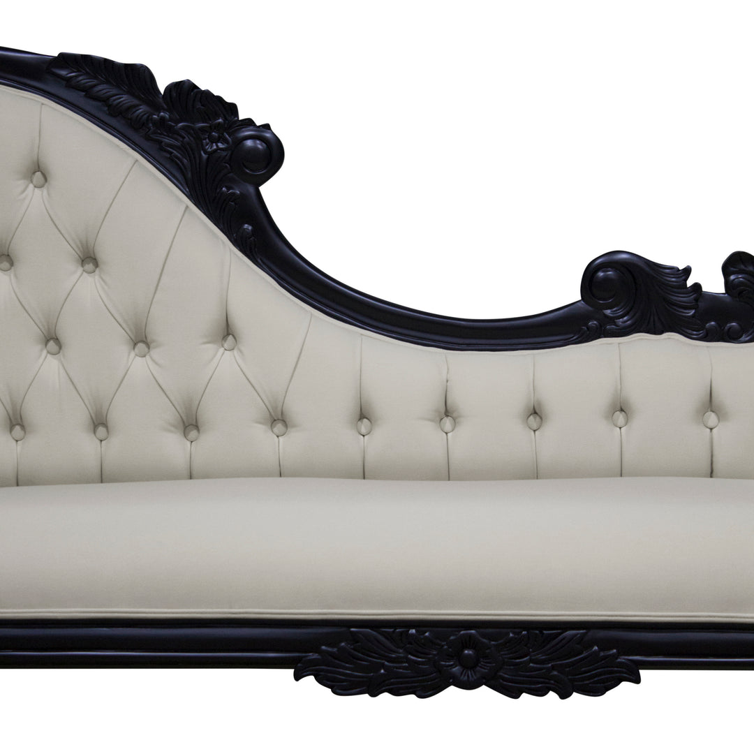 Large Carved Chaise Lounge