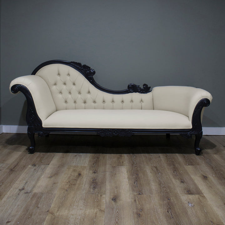 Large Carved Chaise Lounge