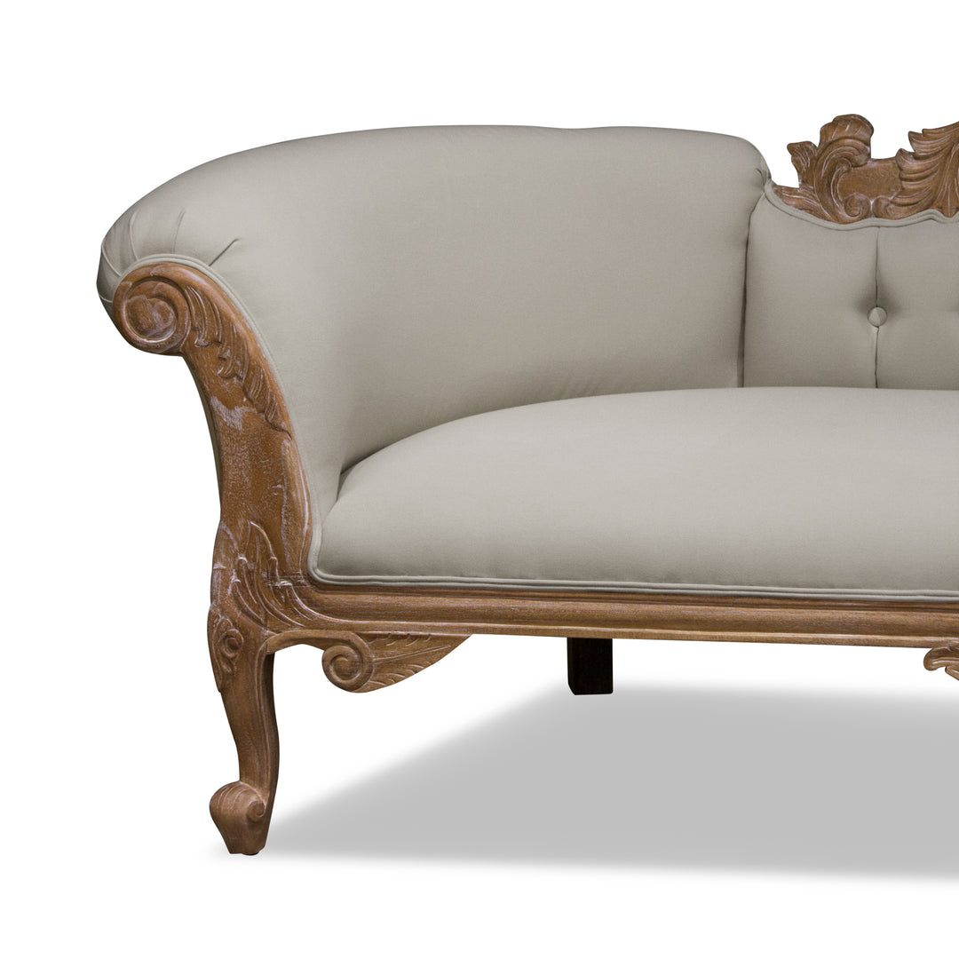 Large Carved Chaise Lounge