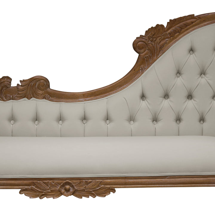 Large Carved Chaise Lounge