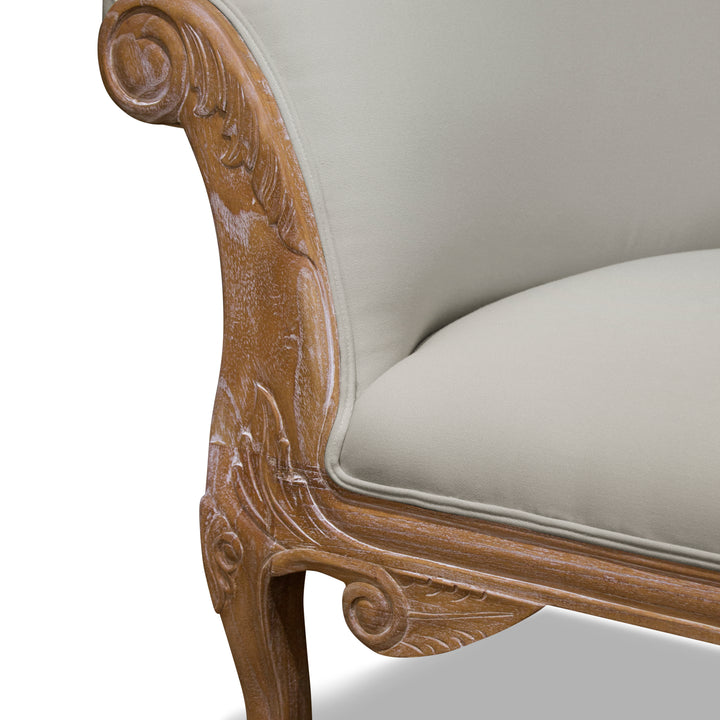 Large Carved Chaise Lounge