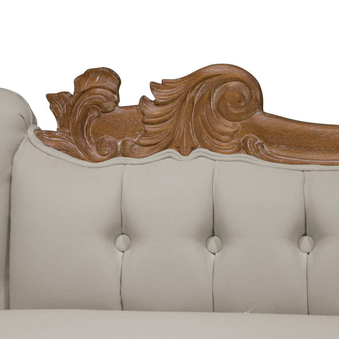 Large Carved Chaise Lounge