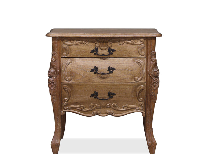 Rococo Bedside - Three Drawer