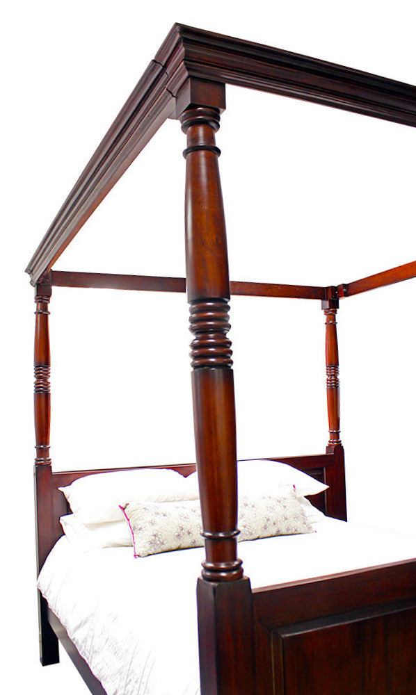 Jacobean Four Poster Bed - King size