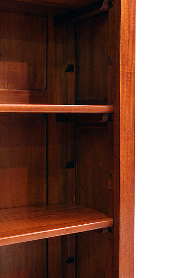 Six Shelf Mahogany Bookcase