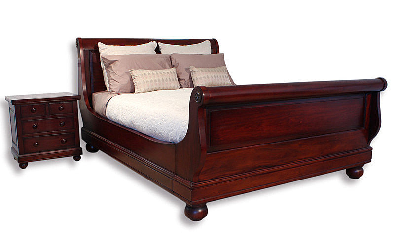 Antoinette Sleigh Bed - Queen size