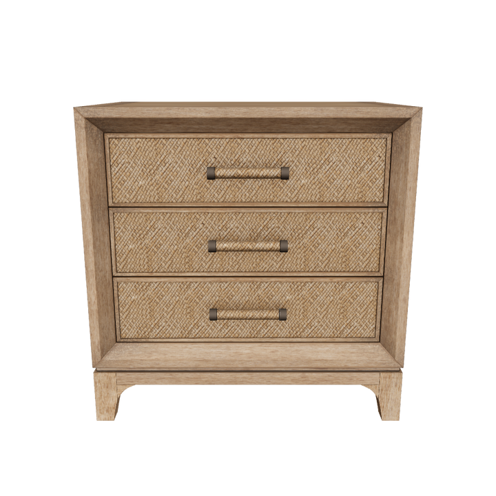 Cypress 3 drawer bedside