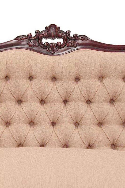 Large Three Seater Carved Couch