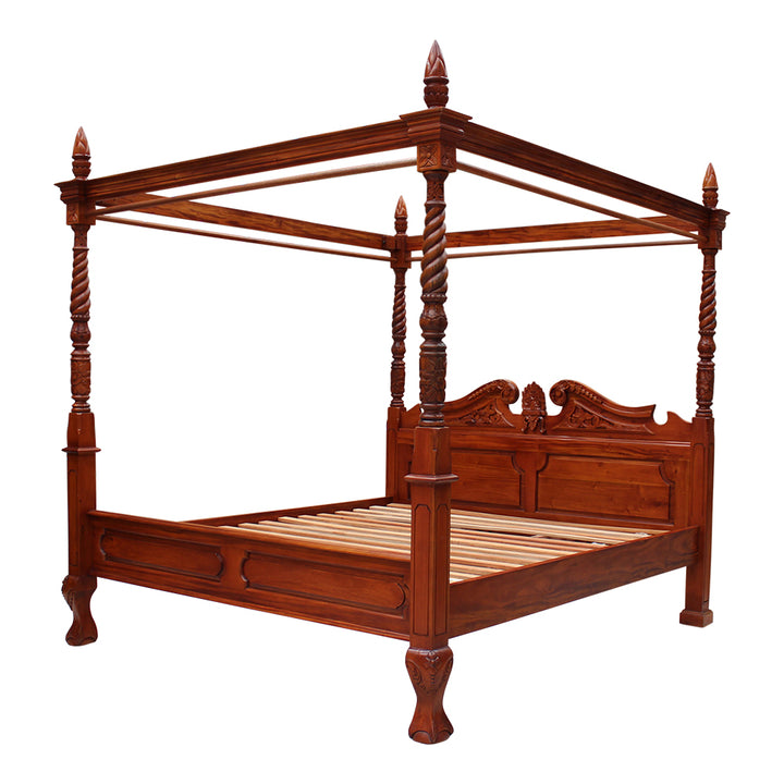 Queen Anne Four Poster Bed - King size - Wholesale