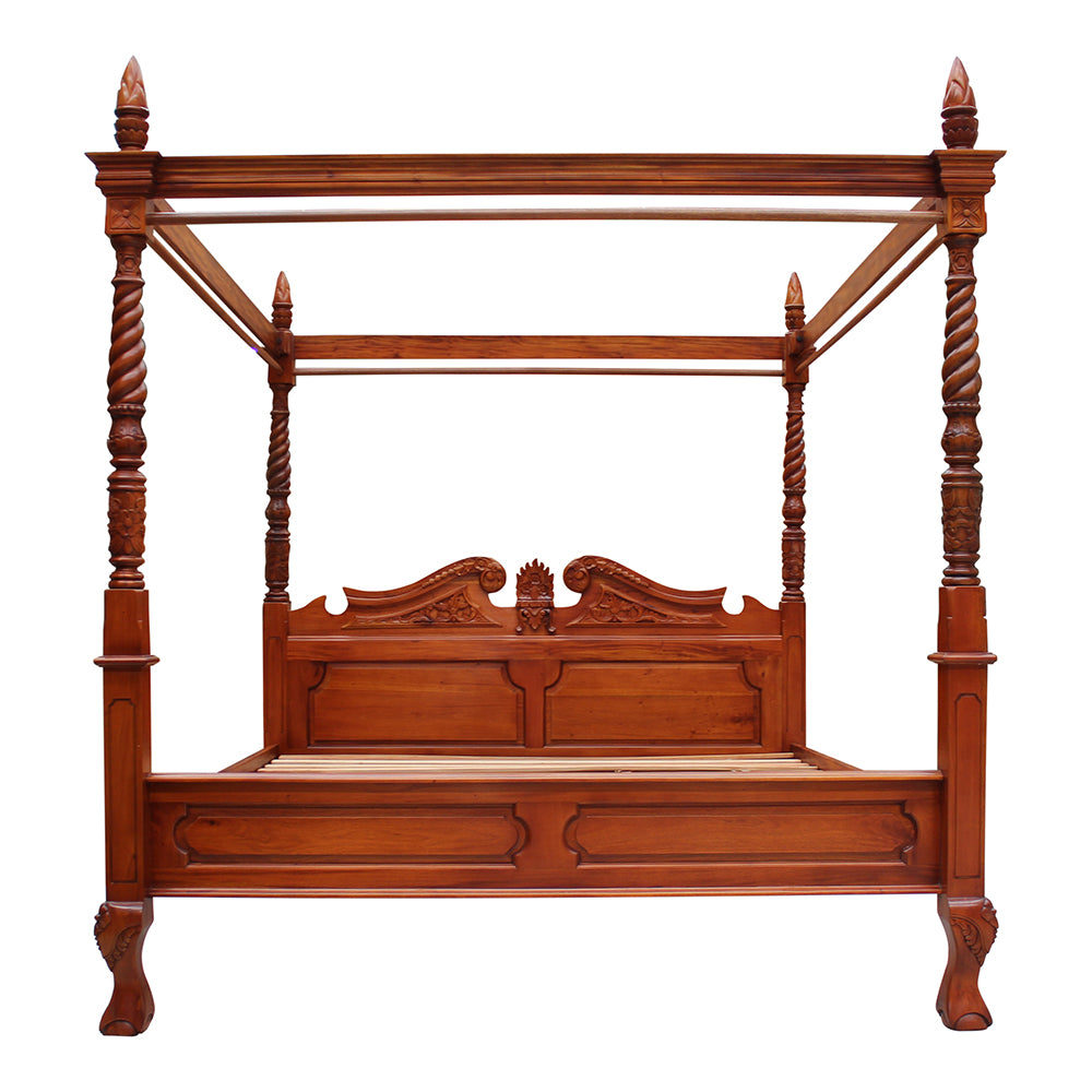 Queen Anne Four Poster Bed - King size - Wholesale