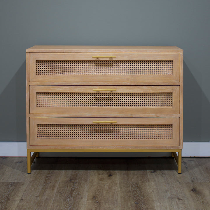 Mala Timber and Rattan Lowboy