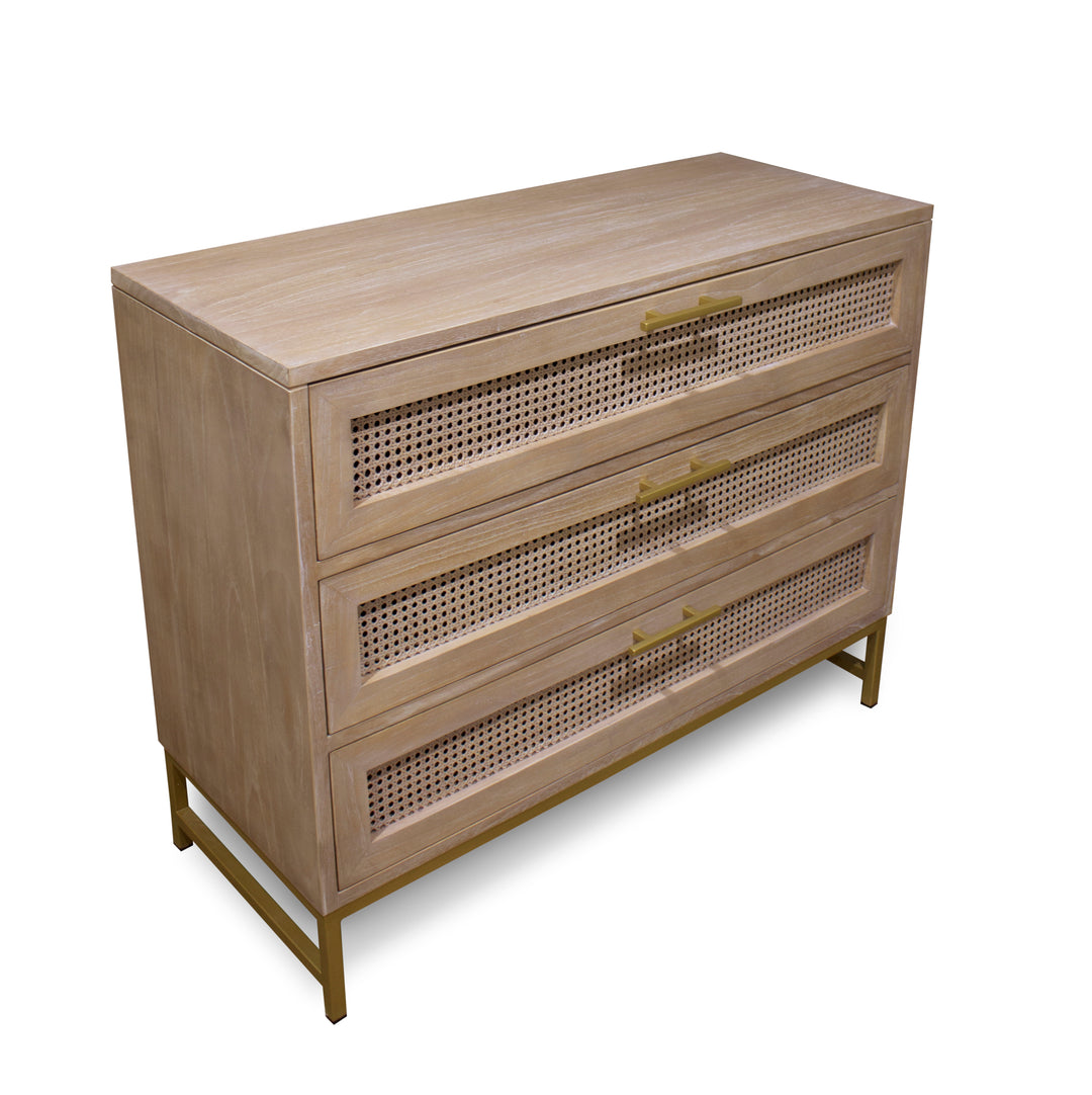 Mala Timber and Rattan Lowboy