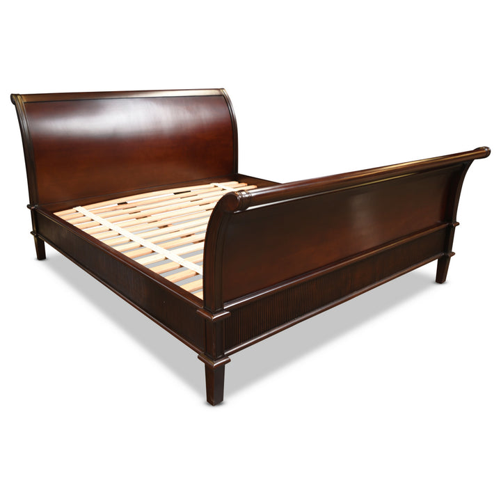 Reeded Sleigh Bed - King size