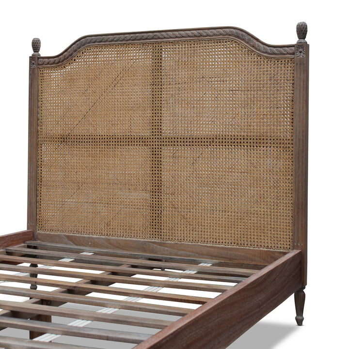 Marseille Rattan Bed - Queen Size