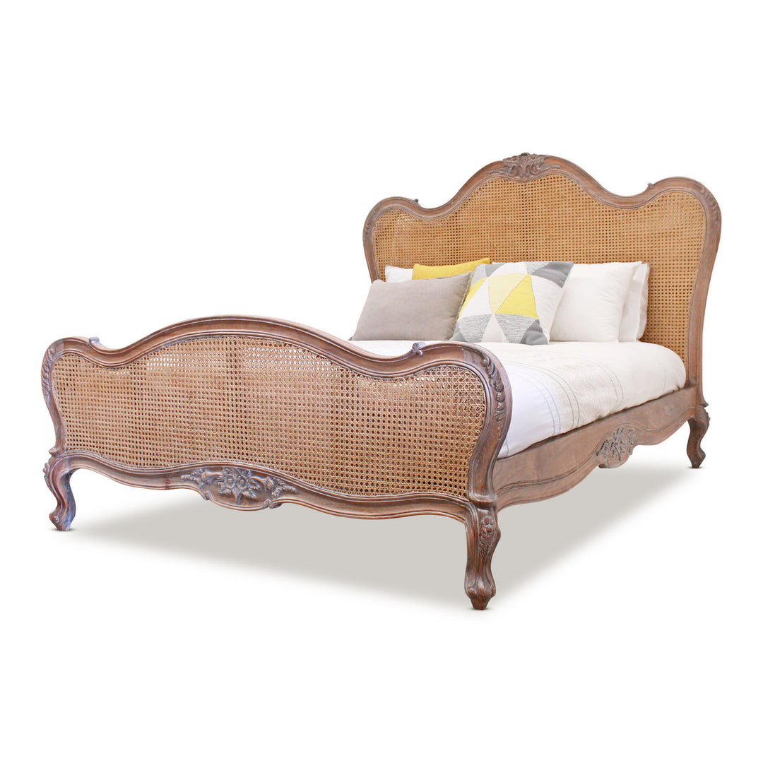 Parisian Rattan Bed - Queen size