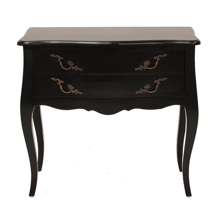 Louis Wide Double Drawer Bedside