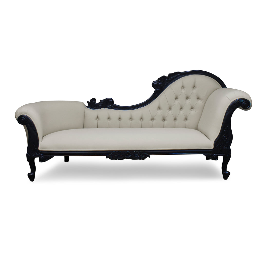 Large Carved Chaise Lounge