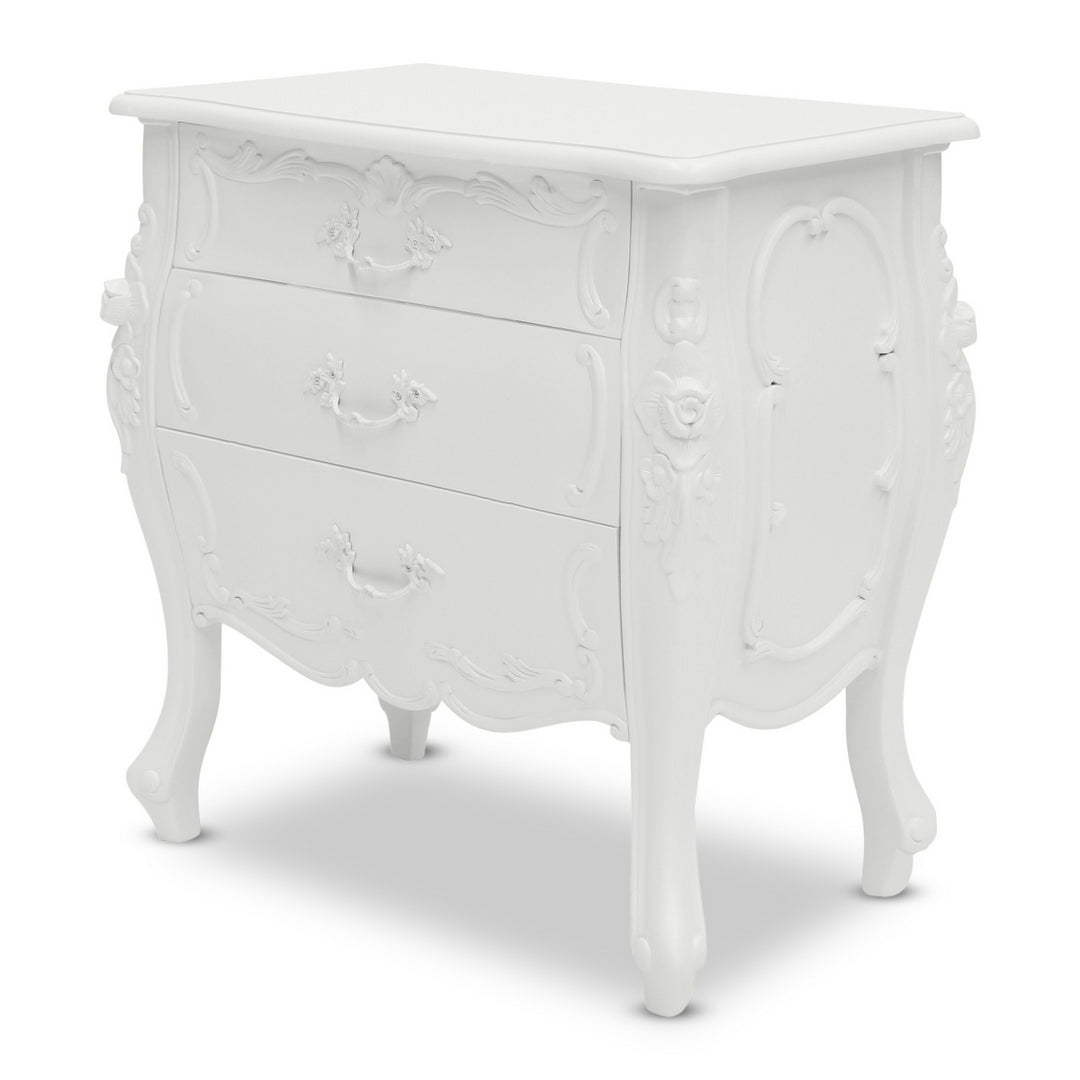 Rococo Bedside - Three Drawer