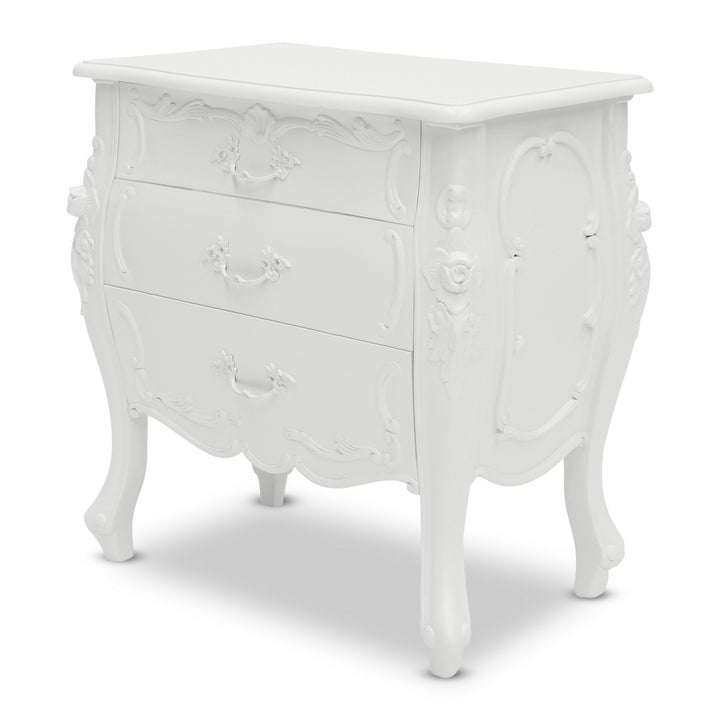 Rococo Bedside - Three Drawer