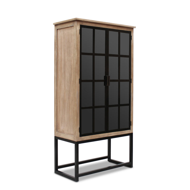 Berkeley Timber and Iron Display Cabinet