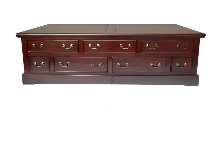 14 Drawer Campaign Coffee Table