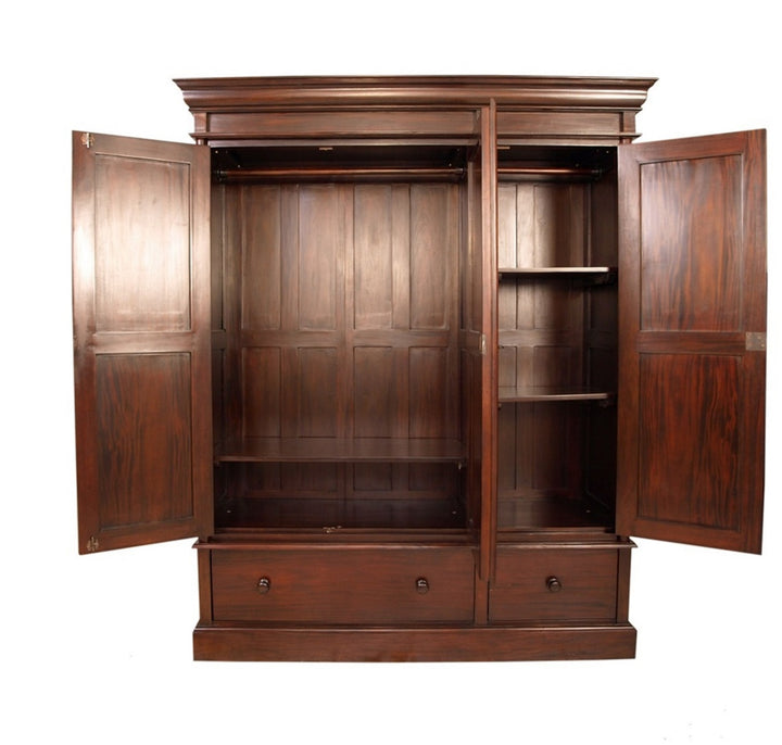 Colonial Style Wardrobe - Large