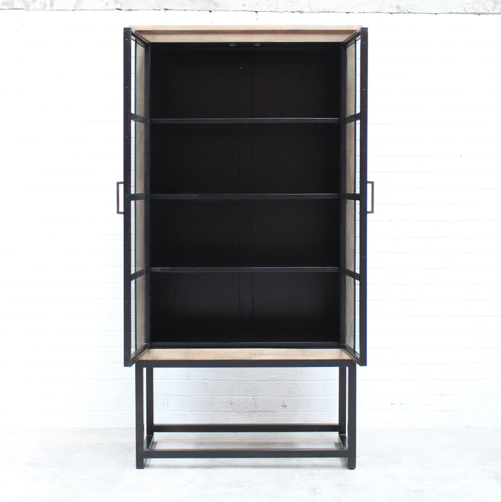 Berkeley Timber and Iron Display Cabinet